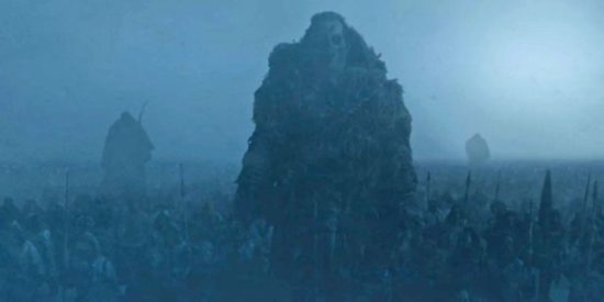 A giant wight marches with the army of the dead on Game Of Thrones