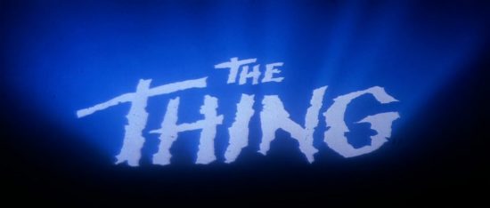The Thing title screen